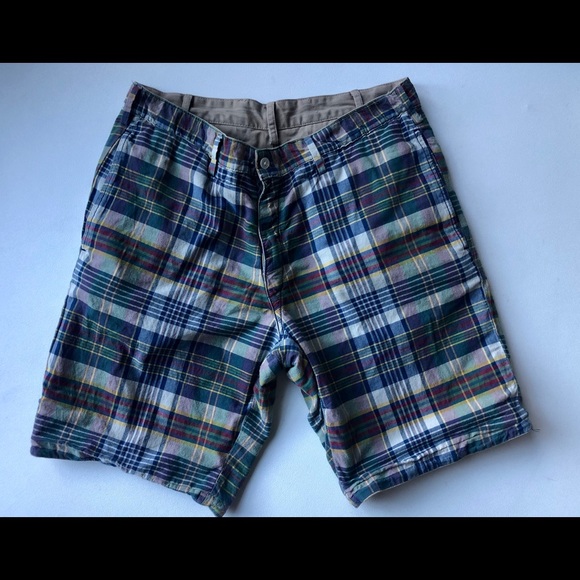 Ralph Lauren Khaki/Plaid Shorts - Size 32 - Picture 1 of 5